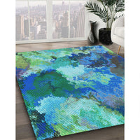 Patterned Blue Rug, pat3171lblu