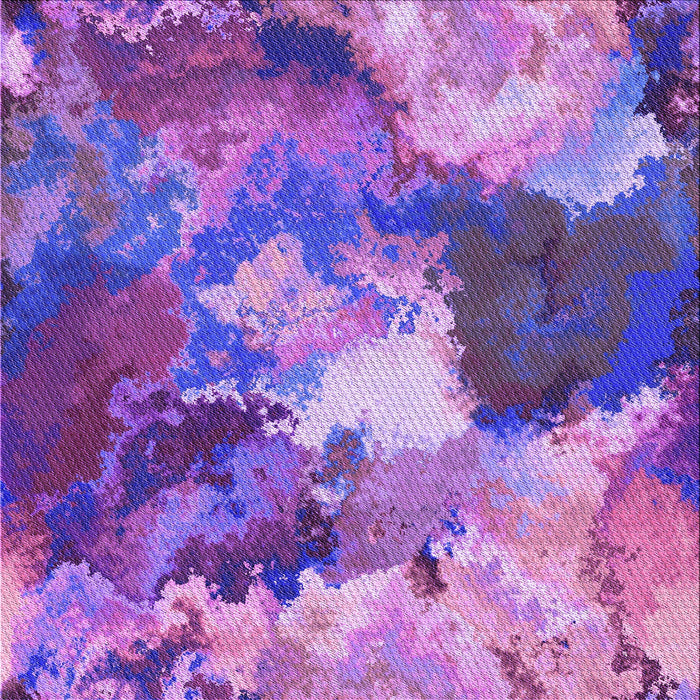 Round Patterned Purple Rug, pat3171pur