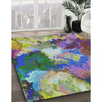 Patterned Purple Modern Rug, pat3171