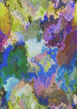 Patterned Purple Modern Rug, pat3171