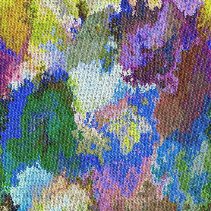 Machine Washable Transitional Purple Haze Purple Rug, wshpat3171