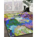 Machine Washable Transitional Purple Haze Purple Rug in a Family Room, wshpat3171