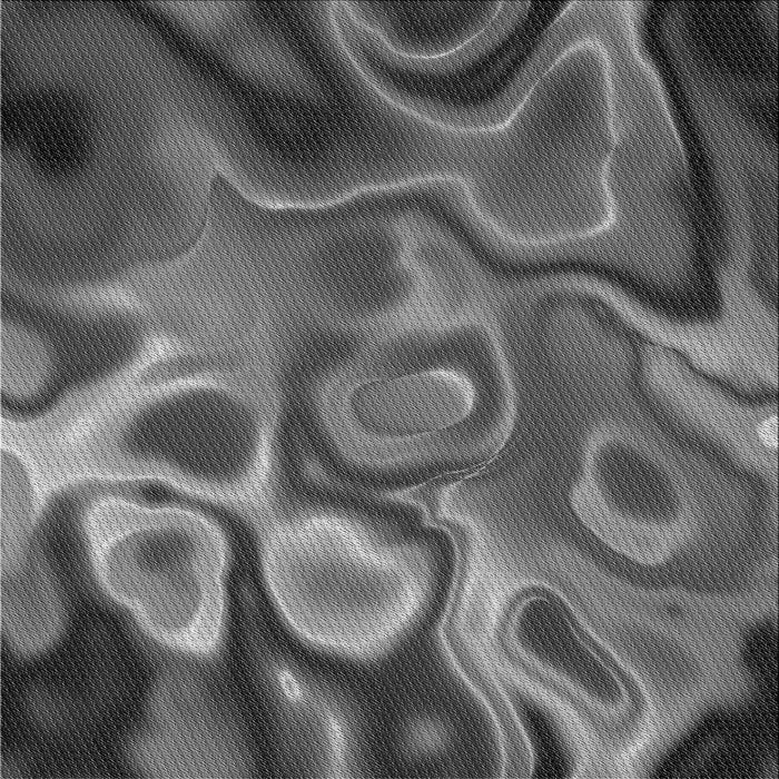 Round Patterned Gunmetal Gray Rug, pat3172gry