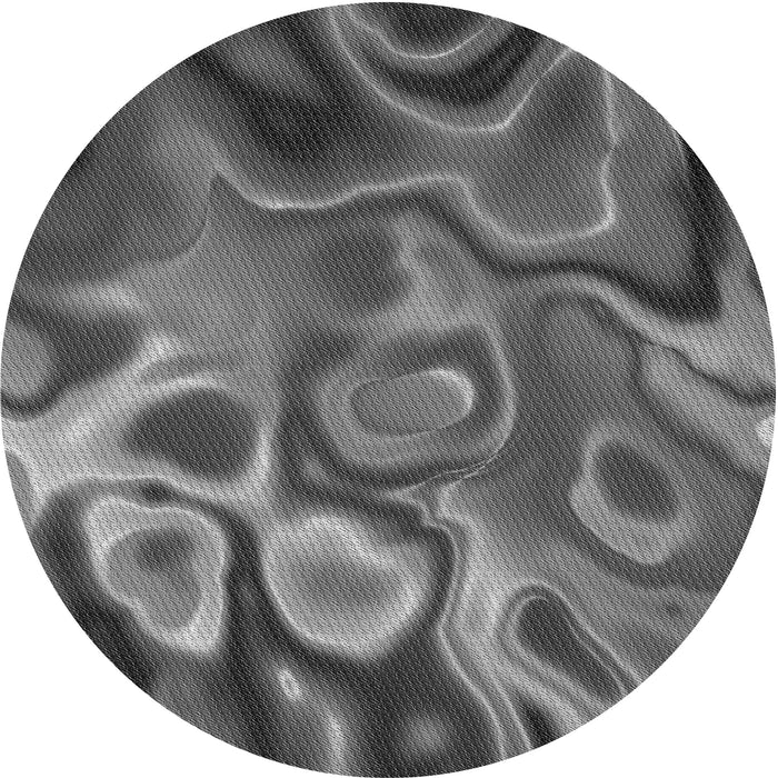 Square Patterned Gunmetal Gray Rug, pat3172gry