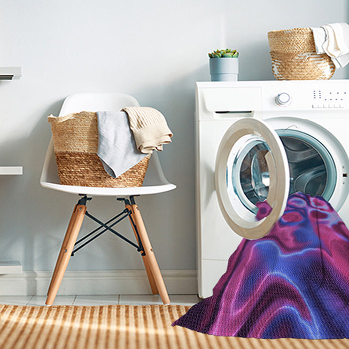 Machine Washable Transitional Medium Violet Red Pink Rug in a Washing Machine, wshpat3172pur