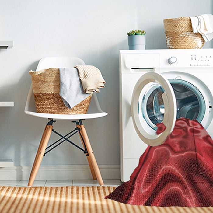 Machine Washable Transitional Red Rug in a Washing Machine, wshpat3172rd