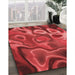 Machine Washable Transitional Red Rug in a Family Room, wshpat3172rd