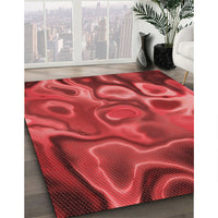 Patterned Red Rug, pat3172rd