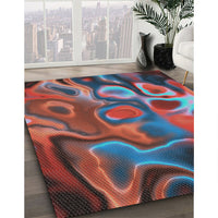 Patterned Gray Modern Rug, pat3172