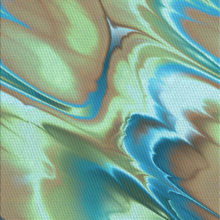 Machine Washable Transitional Hazel Green Rug, wshpat3173lblu