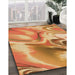 Machine Washable Transitional Orange Rug in a Family Room, wshpat3173org