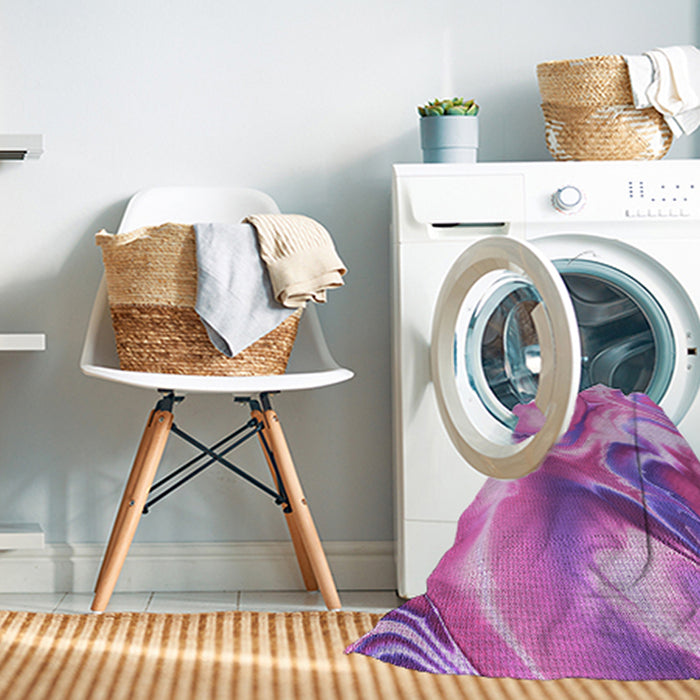 Machine Washable Transitional Violet Purple Rug in a Washing Machine, wshpat3173pur