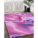 Machine Washable Transitional Violet Purple Rug in a Family Room, wshpat3173pur