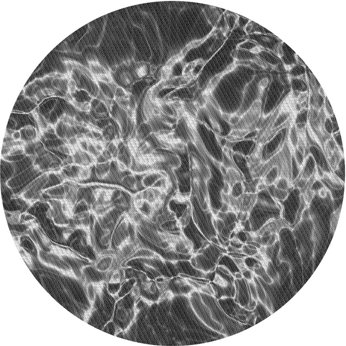 Square Patterned Gunmetal Gray Rug, pat3175gry