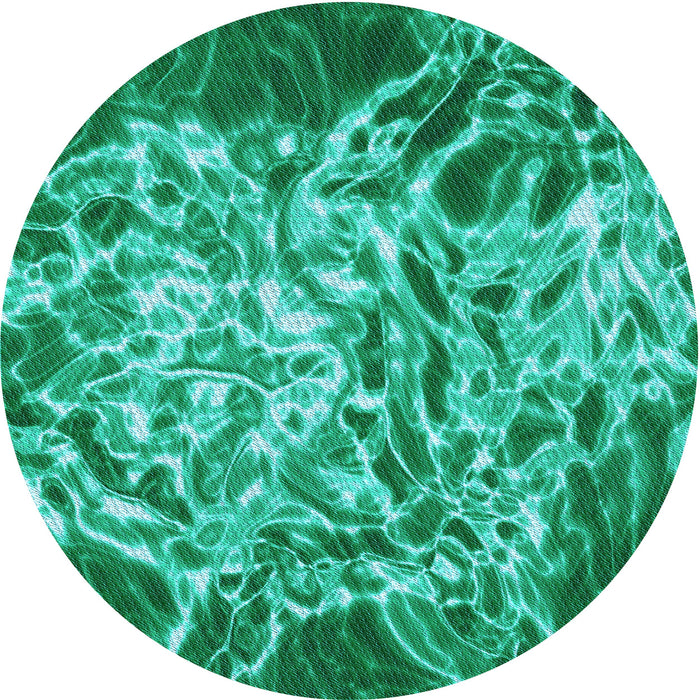 Square Patterned Medium Spring Green Rug, pat3175lblu