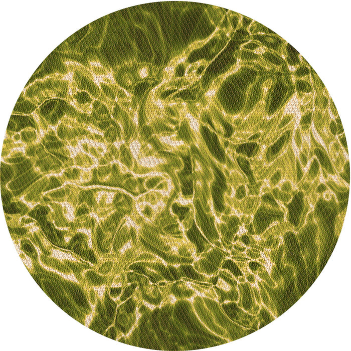 Square Patterned Orange Gold Rug, pat3175org