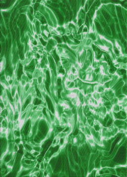 Patterned Green Modern Rug, pat3175