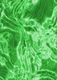 Machine Washable Transitional Neon Green Rug, wshpat3176grn
