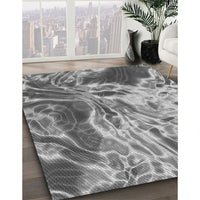 Patterned Cloud Gray Rug, pat3176gry