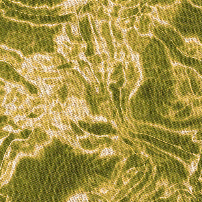 Round Machine Washable Transitional Dark Yellow Green Rug, wshpat3176org