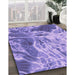 Machine Washable Transitional Bright Lilac Purple Rug in a Family Room, wshpat3176pur