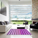 Square Patterned Violet Purple Rug in a Living Room, pat3177pur
