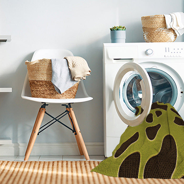 Machine Washable Transitional Night Red Rug in a Washing Machine, wshpat3178org