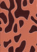 Patterned Bright Orange Rug, pat3178rd