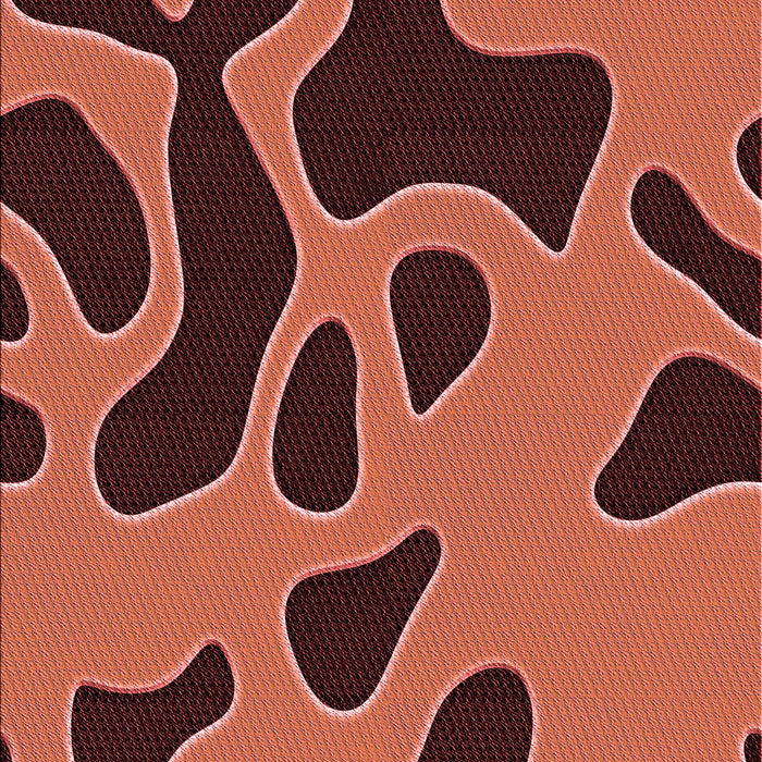 Patterned Bright Orange Rug, pat3178rd