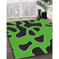 Patterned Neon Green Novelty Rug, pat3178