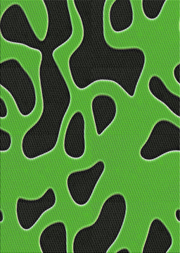 Patterned Neon Green Novelty Rug, pat3178