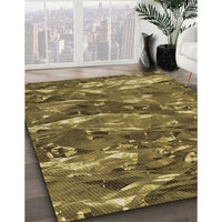 Patterned Caramel Brown Rug, pat3179brn