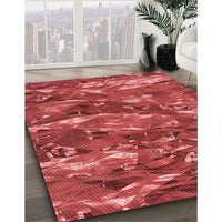 Patterned Red Rug, pat3179rd