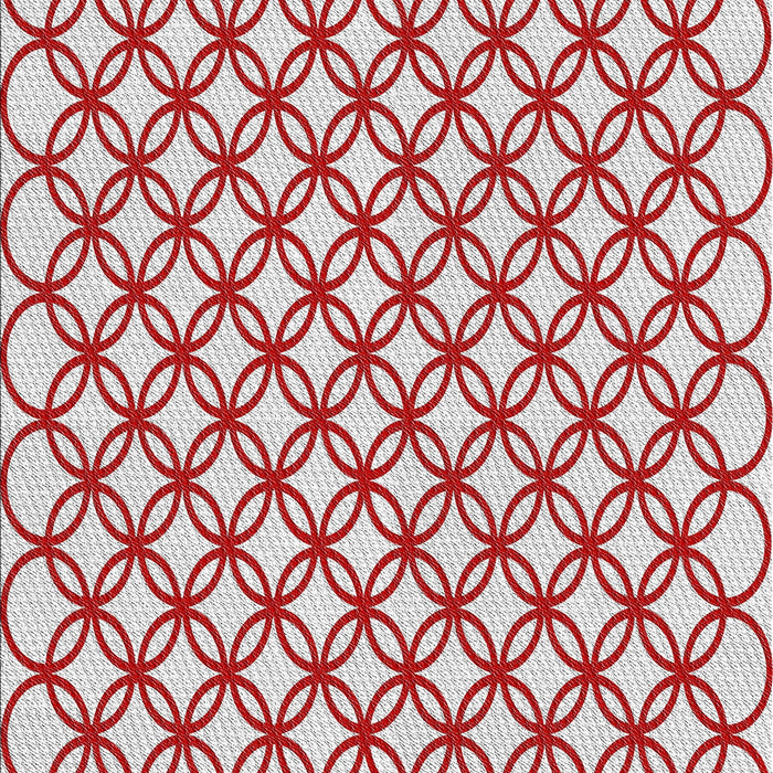 Patterned Platinum Gray Novelty Rug, pat317