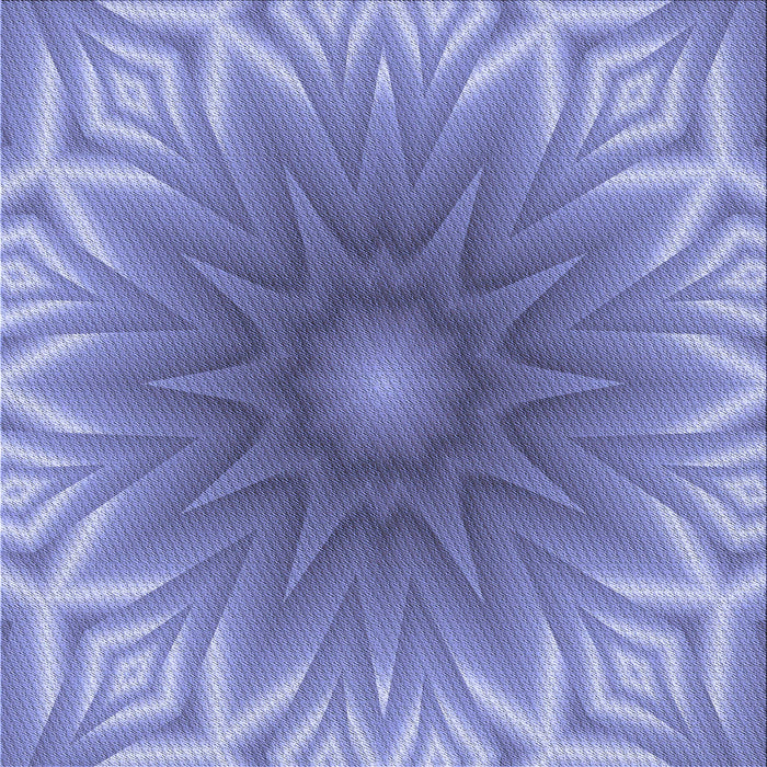 Round Patterned Slate Blue Rug, pat318blu