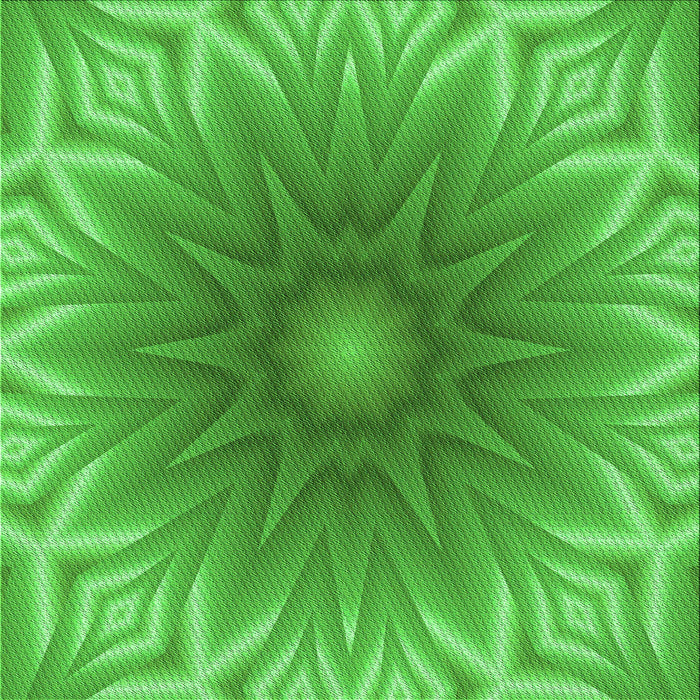 Round Patterned Neon Green Rug, pat318grn