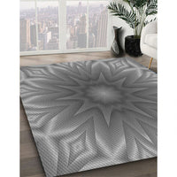 Patterned Carbon Gray Rug, pat318gry