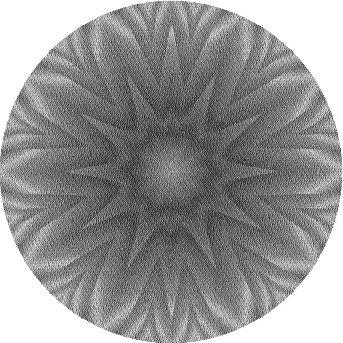 Square Patterned Carbon Gray Rug, pat318gry