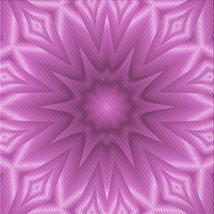 Round Patterned Neon Pink Rug, pat318pur