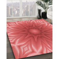 Patterned Red Rug, pat318rd