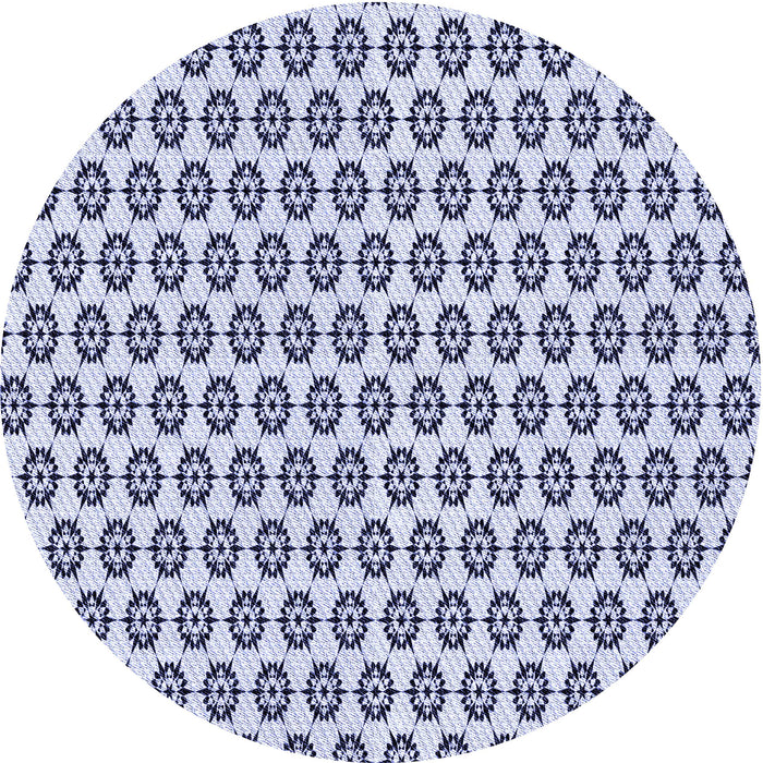 Square Patterned Lavender Blue Rug, pat3180blu