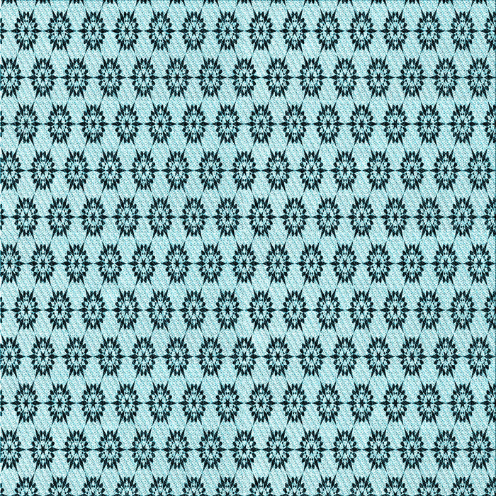 Round Patterned Electric Blue Rug, pat3180lblu