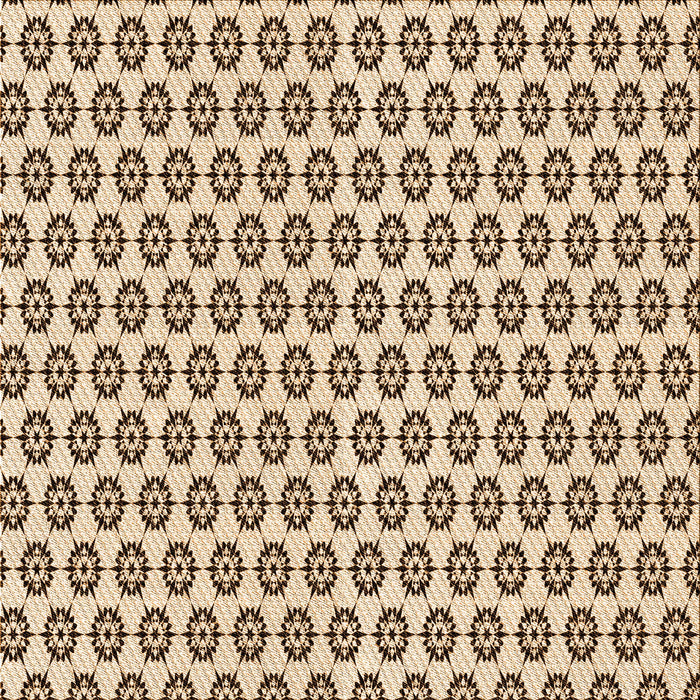 Round Patterned Golden Blonde Gold Rug, pat3180org