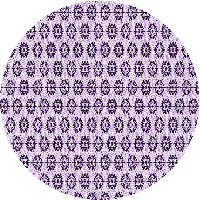 Square Patterned Bright Grape Purple Rug, pat3180pur
