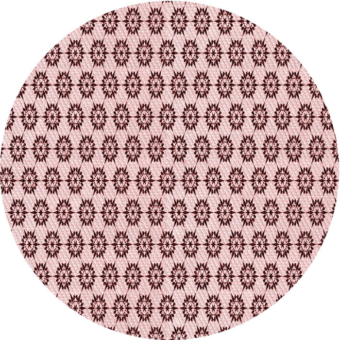 Square Machine Washable Transitional Light Red Pink Rug in a Living Room, wshpat3180rd