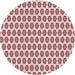 Square Patterned Light Red Pink Rug, pat3180rd