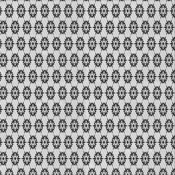 Square Patterned Off-White Novelty Rug, pat3180