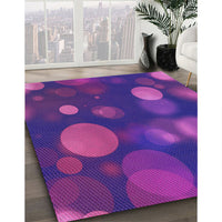 Patterned Bright Purple Rug, pat3181pur