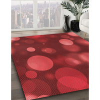 Patterned Red Rug, pat3181rd