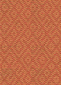 Machine Washable Transitional Neon Orange Rug, wshpat3182brn